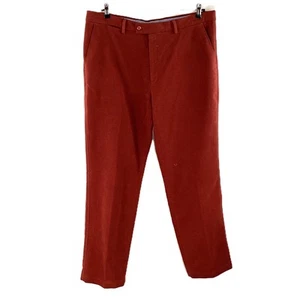 Samuel Windsor Red Thick Brushed Cotton Trousers W40 - Picture 1 of 4