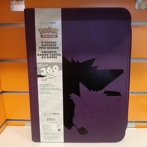 ULTRA PRO Album 9 Tasche Zippered Pro-Binder Pokemon Gengar NUOVO - Foto 1 di 2