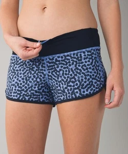Lululemon Speed Up Low-Rise Lined Shorts 2.5" Ace Spot Lullaby Women's Size 6 - Picture 1 of 9