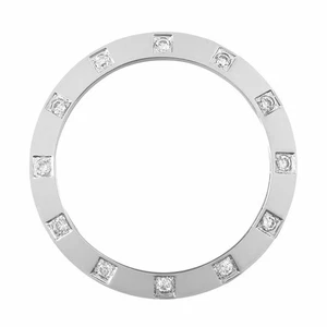 WHITE GP CREATED DIAMOND BEZEL FOR LADY ROLEX DATEJUST 6916 6917 69173 79173 - Picture 1 of 3