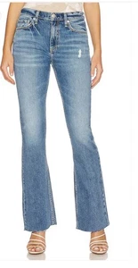 $255 Rag & Bone Peyton Mid-rise Boot Cut Cotton-Blend Jeans sz 25 in Monterosso - Picture 1 of 8