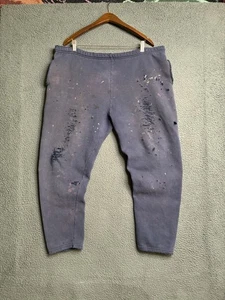 VTG 90s Russell Athletic Men’s Large Thrashed Sweatpants Burnout Distressed - Picture 1 of 20