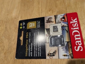 NEW 4k Ultra HD SanDisk ImageMate PRO MicroSDHC UHS-1 32GB Card with Adapter - Picture 1 of 1