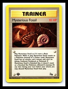 💥 1° Edizione Allenatore Mysterious Fossil #61/62 | Fossil Set | Pokemon Vintage - Foto 1 di 2