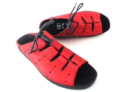 Sandalias con cordones TATAMI BY BIRKENSTOCK para mujer de cuero rojo 39 EUR US 8 ALEMANIA Foto 1 de 4