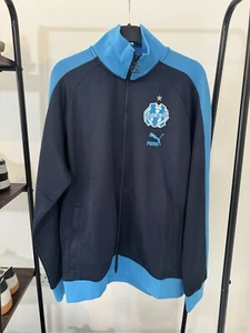 OLYMPIQUE MARSEILLE Tracksuit Track Top Mens Jacket Puma Retro BNWT Large - Picture 1 of 8