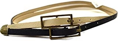 🔴 Cinturones de diseñador Steve Madden marrón topo ajustados 1/4" X-pequeños (2 por 1) Foto 1 de 4