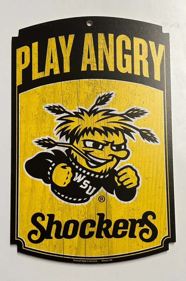 Letrero de madera Wichita State Shockers 11" X 17" Foto 1 de 1