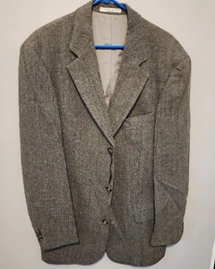 Abrigo Deportivo Blazer De Colección Hugo Boss Para Hombre Seda/Lana Marrón 3BTN ITALIA 42L COMO NUEVO - Imagen 1 de 19