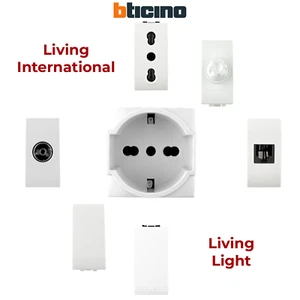 Frutti elettrici bianco Bticino Living International compatibile PresaUsb schuko - Imagen 1 de 35