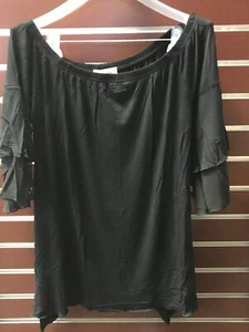 A La Tzarina Women’s Black 3/4 Length Sleeve Size Small T-69 - Picture 1 of 3