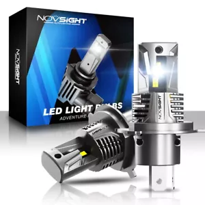 NOVSIGHT 9003 H4 LED Headlight Bulbs Kit 13000LM Hi/Lo Beam Super Bright White - Picture 1 of 9