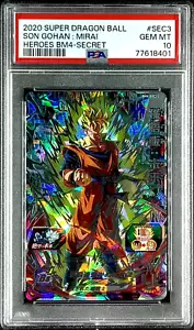 PSA 10 BM4-SEC3 Son Gohan : Mirai 2020 Super Dragon Ball Heroes - Picture 1 of 2