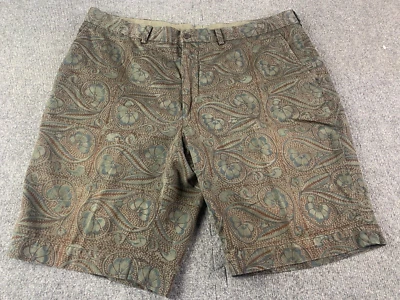 Pantalones Cortos de Golf Polo By Ralph Lauren Para Hombres 100% Algodón Cachemira 10" Talla 40 Marrón/Gris Foto 1 de 4