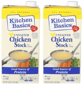 Kitchen Basics Unsalted Chicken Cooking Stock, 32 oz (2 Boxes) - Picture 1 of 1