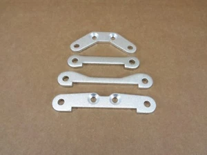 NEW Rovan Silver Aluminum Hinge Pin Braces Fits Hpi Baja 5t 5b King Motor Buggy - Picture 1 of 3