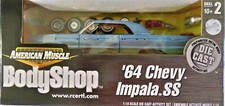 1964 CHEVY IMPALA SS 409  1/18 ERTL AMERICAN MUSCLE BODYSHOP