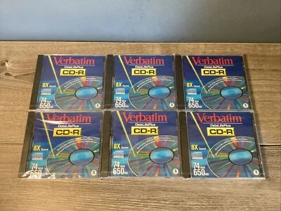 LOT OF (6) Verbatim | DataLifePlus CD-R 8X Speed - 74 Min / 650MB - Image 1 of 2