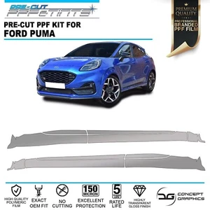 Película de protección de pintura Side Sill Rocker PPF protector de chip de piedra para Ford Puma ST - Imagen 1 de 3
