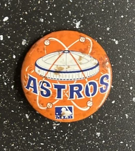 1969 Houston Astros 1.75" Vintage MLB Baseball Throwback Astrodome Pin Rare HTF - Picture 1 of 2
