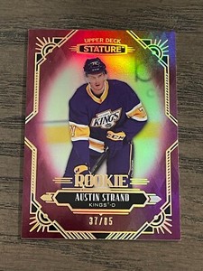 2020-21 Upper Deck Stature Red Austin Strand Rookie #107 Los Angeles Kings /85