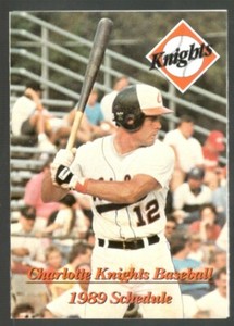 1989 Charlotte Knights Minor League Baseball Schedule !!!