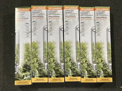 批量 6 件 SYLVANIA 250W Plantastar 高压钠生长灯,T14.5 — 第 1/4 张图片