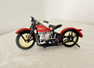Maisto Harley Davidson EL Knucklehead 1:18 Orange Model Motorcycle - Picture 1 of 5