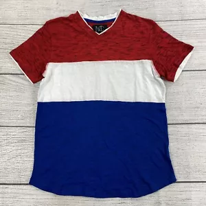 Modern Culture T-Shirt Men Size M Crewneck Color Block Short Sleeve Shirt - NEW - Picture 1 of 6