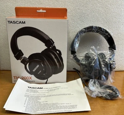 TASCAM TH-200X Studio Monitoring Headphones Lightweight Closed Back Stainless - Image 1 of 4