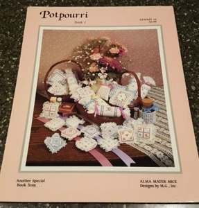 Potpourri Book I Leaflet 6 by Alma Mater Mice Counted Cross Stitch - Picture 1 of 1