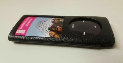 4G Ipod Nano Case With Leather Finish Gear4 Hypro Air Hard Plastic Black & Tan - Image 1 of 3