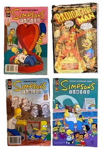 THE SIMPSONS RADIOACTIVE MAN COMICS x4 BONGO #90 103 179 - Picture 1 of 3