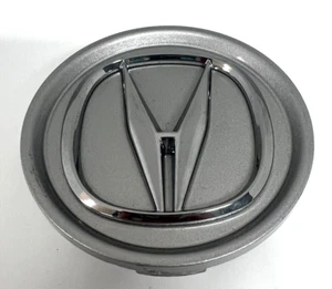 ACURA Silver w/ Chome Logo Wheel Center Hub Cap 44742-SJA-300 Factory Original - Picture 1 of 4
