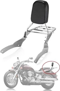 Portaequipajes Sissy Bar para Yamaha V Star XVS 400 650 Classic 1998-2018 respaldo  - Imagen 1 de 6