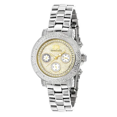 Reloj Mujer Acero Inoxidable Diamante | Luxurman Montana 36 mm Foto 1 de 4