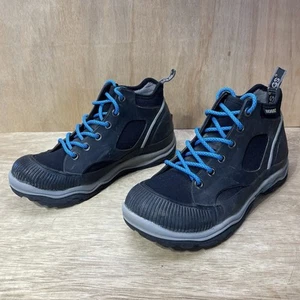 Bogs Watetproof Boots Women’s 10 Black Blue Jamison Rubber Lace Up Warm Hiking - Picture 1 of 14