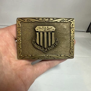 Safety Mission Sacramento California - Shield Of Safety Belt Buckle - Picture 1 of 3