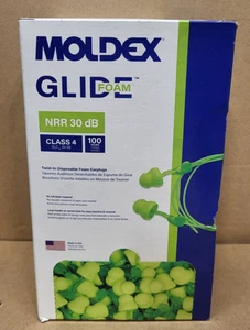 100 Pack Moldex Uncorded Twist-In Disposable Glide Foam Earplugs Green 6940 - Picture 1 of 1