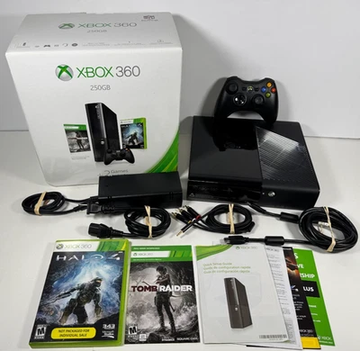 Xbox 360 250GB Console Halo 4 Tomb Raider Value Bundle In Box - TESTED - READ! - Image 1 of 4