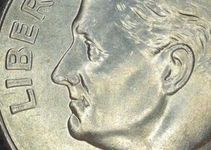 Drooling Die Chip Error Roosevelt Dime US Coin 10c 2016 P - Picture 1 of 5