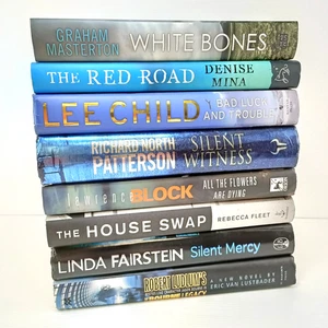 8x Crime Thriller Suspense Mixed Author Mina The Red Road Hardcover Book Bundle - Picture 1 of 14