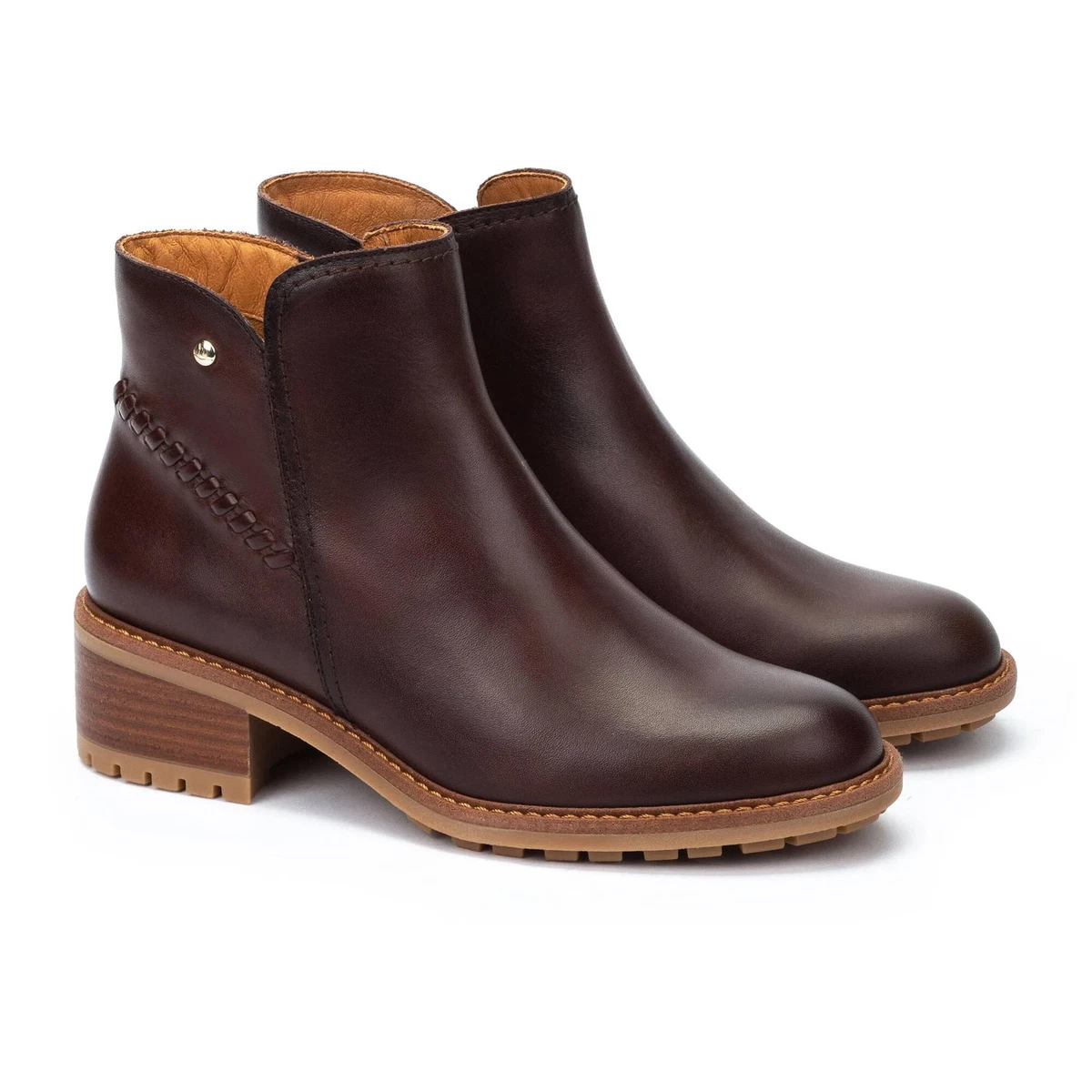 Pikolinos Women's Classical Ankle Boot - Calfskin Leather Lace-Up Boot With 2.4 Inch Heel - View #3