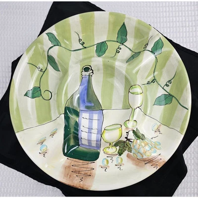 Plato de servir vintage Bella Casa por GANZ 5 secciones pintado a mano grande 15" Foto 1 de 4