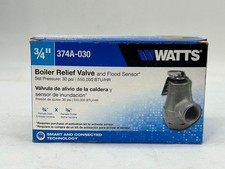 Watts 3/4" Boiler Relief Valve & Flood Sensor 374A-030