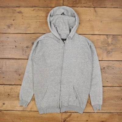 Sudadera con capucha en blanco Tultex vintage M años 80 ultra polar cuello redondo con capucha gris para hombre Foto 1 de 4