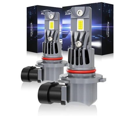 For 2005-2011 Cadillac STS Pair 9005 LED Headlight Bright Bulbs White Hi/Lo Beam - Image 1 of 4