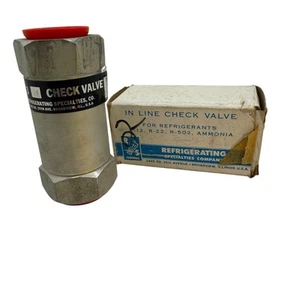 In Line Check Valve CK3 1” New in Box Refrigerating Specialties Parker - Picture 1 of 12