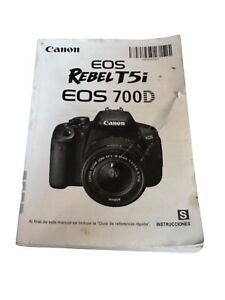 Oficjalna instrukcja obsługi aparatu Canon EOS Rebel T5i / 700D hiszpański hiszpański