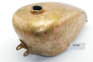 Harley Davidson Sportster - Petrol tank fuel tank gold leaf real gold N50I - Picture 1 of 3